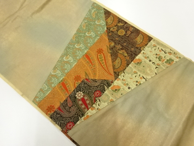 JAPANESE NAGOYA OBI / WOVEN PAISLEY
